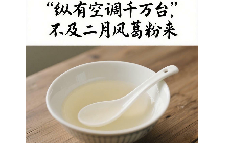 縱有空調(diào)千萬臺，不及二月風(fēng)葛粉來