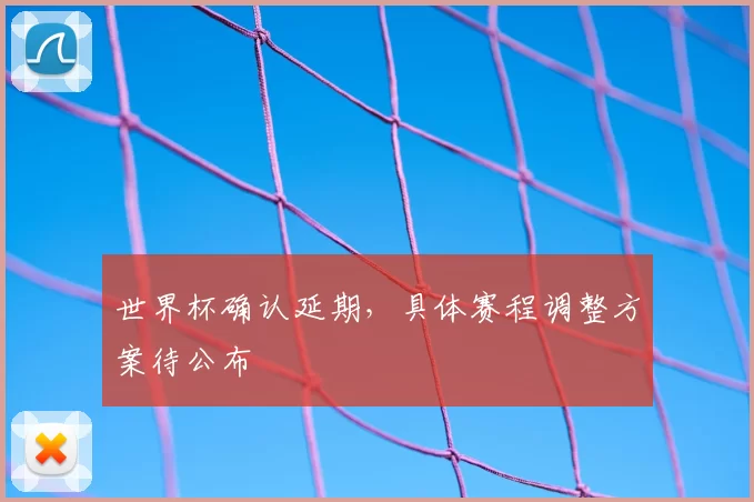 世界杯确认延期,具体赛程调整方案待公布