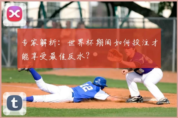 专家解析:世界杯期间如何投注才能享受最佳反水?